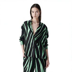 LIKE NEW Iro Paris silk zebra print shirt